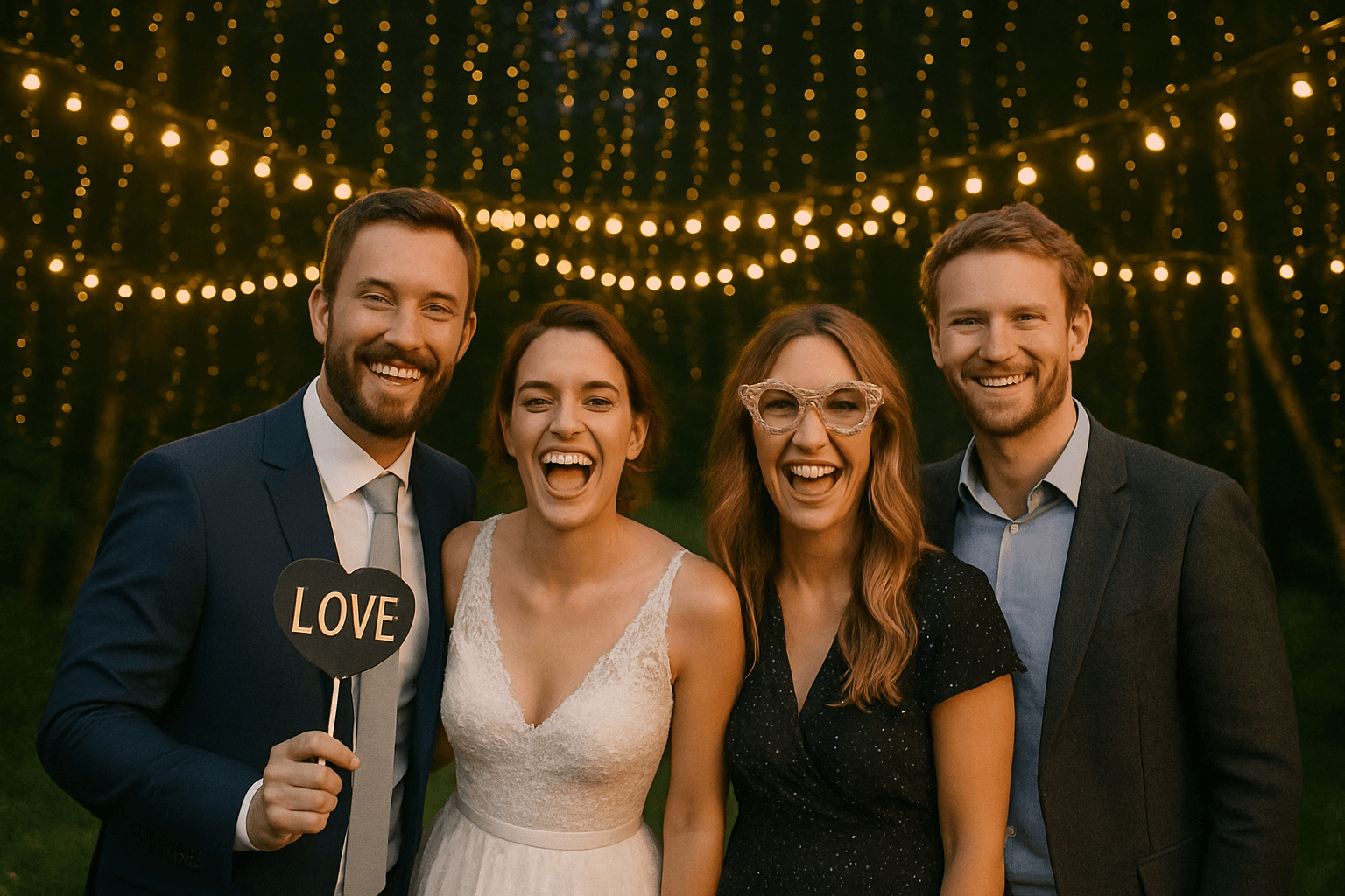 Fotobox-Pro Hochzeit Gartenparty