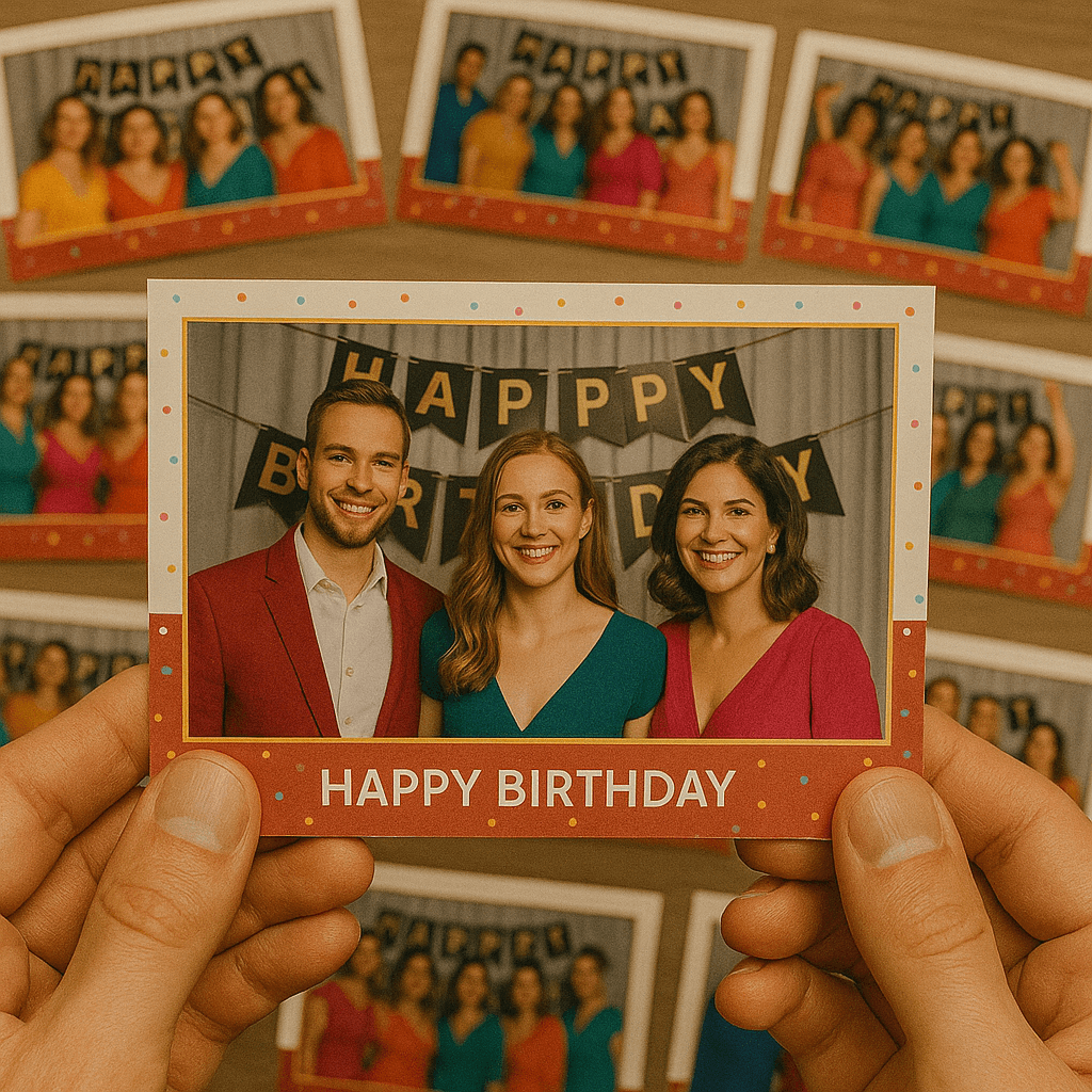 Fotobox-Pro Ausdruck Birthday Party
