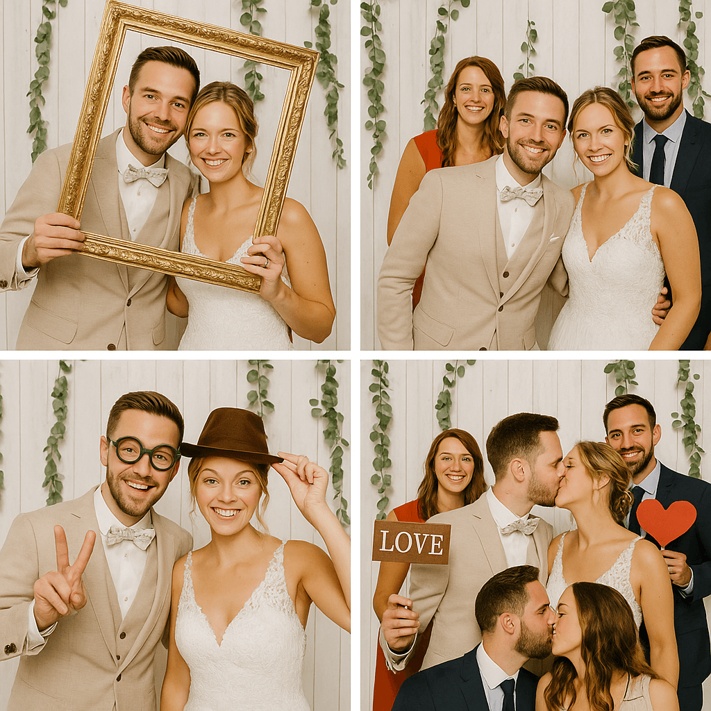 Fotobox-Pro Hochzeit Fotokollage 4x V2