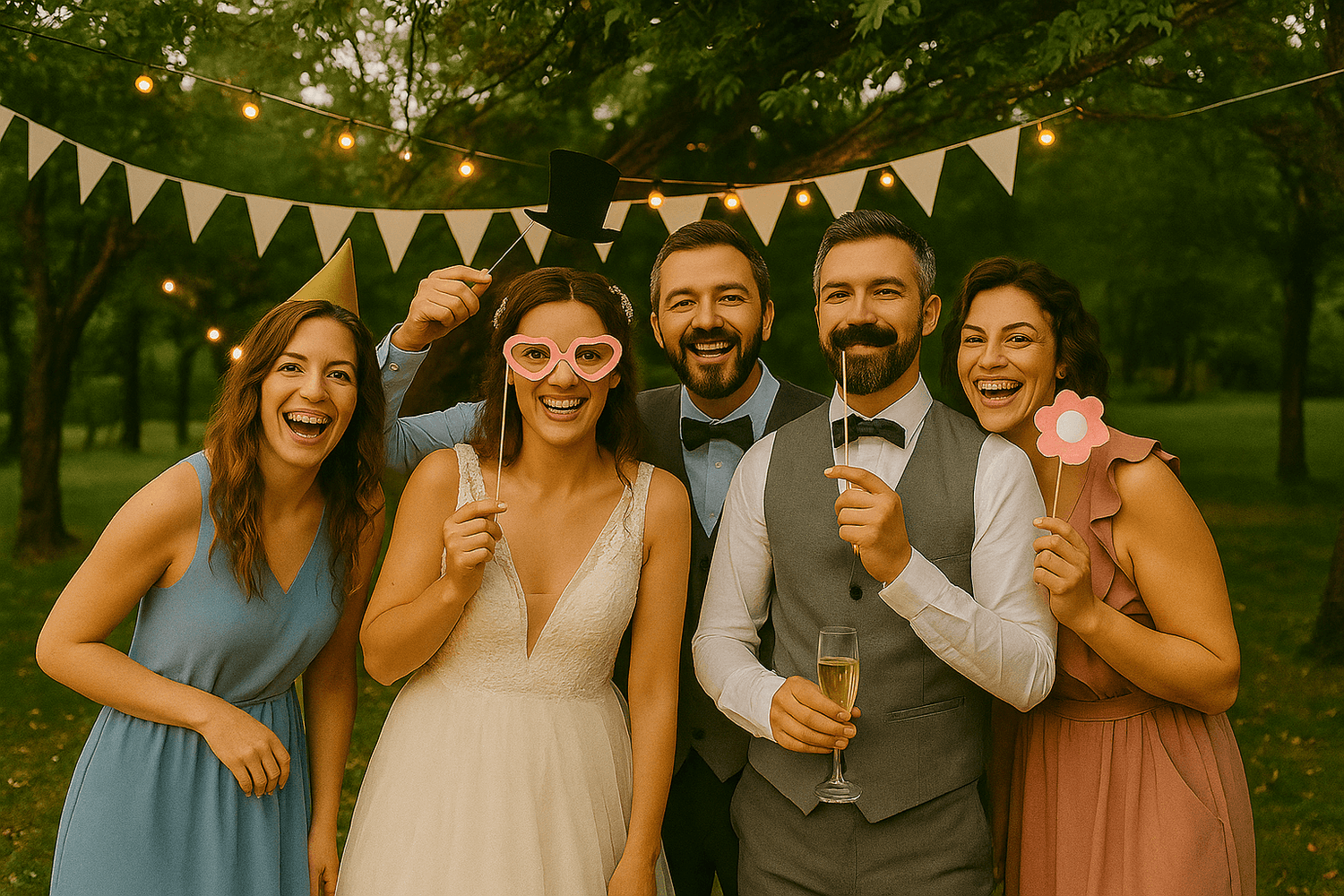 Fotobox-Pro Hochzeit im Garten